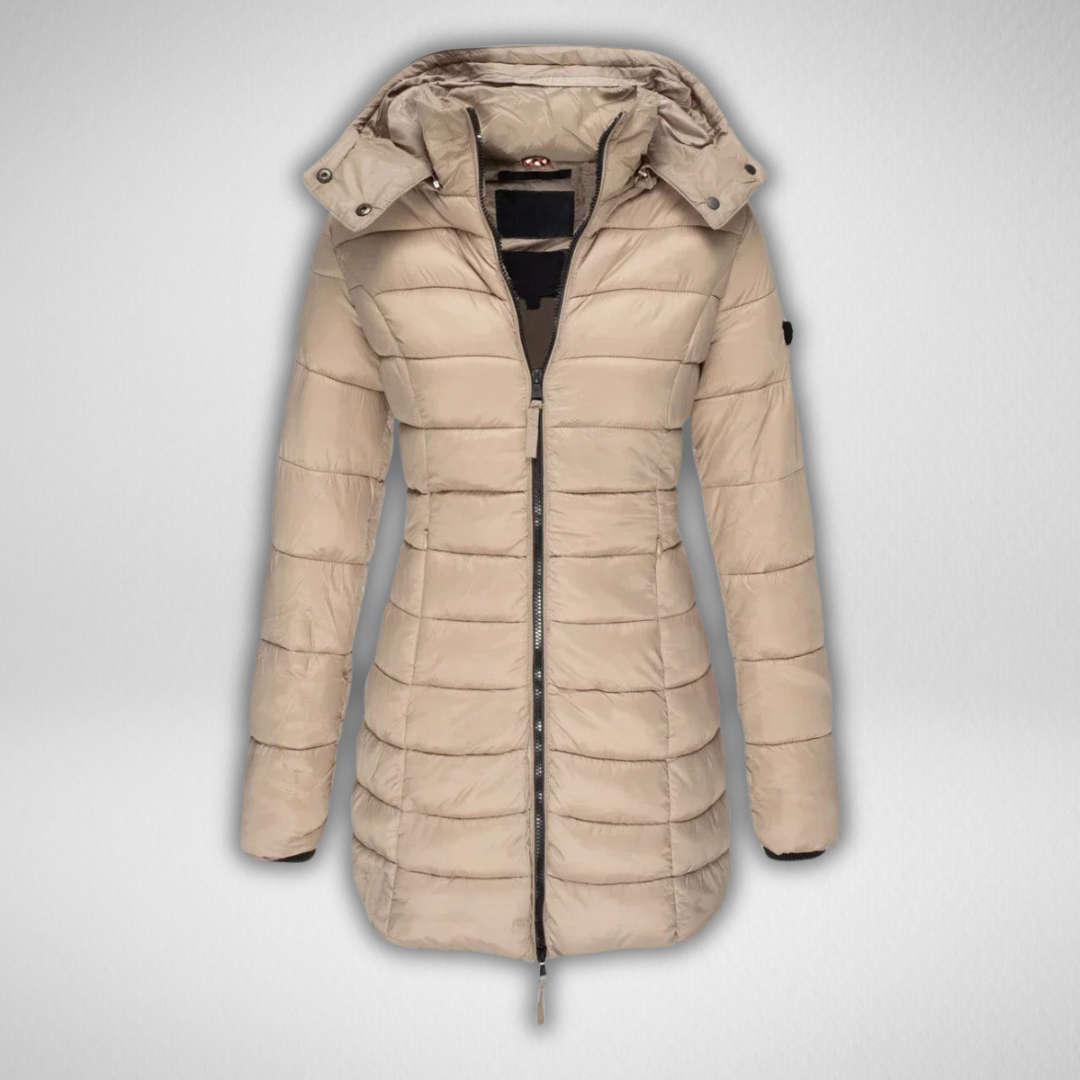 Judy | Cozy Long Puffer Winter Coats with Detachable Hood