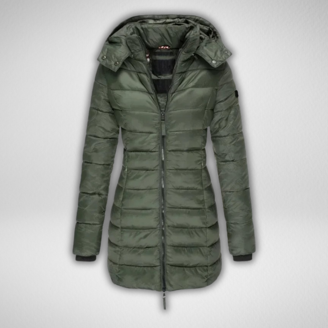 Judy | Cozy Long Puffer Winter Coats with Detachable Hood