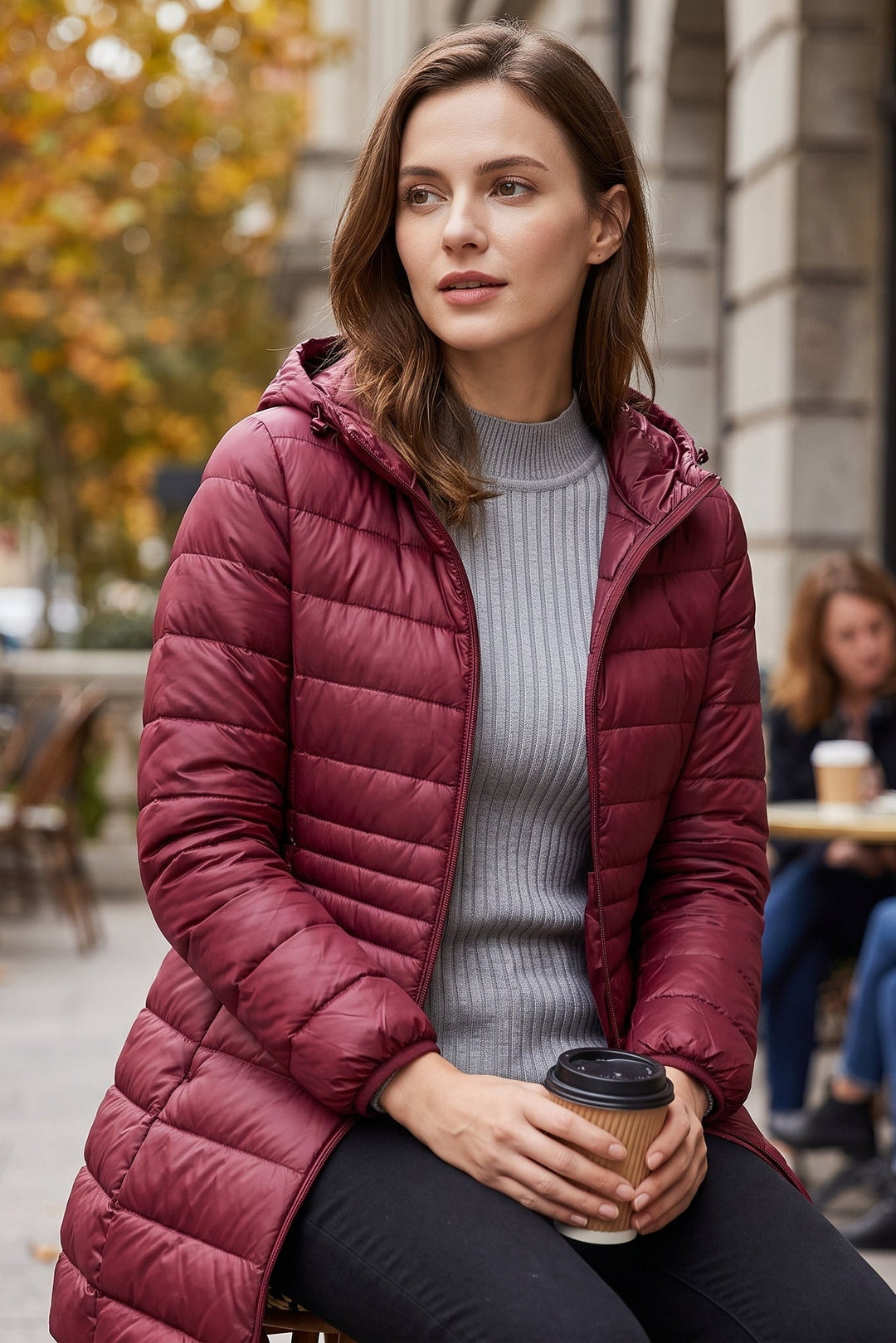 Judy | Hooded Quilted Longline Puffer Jacket
