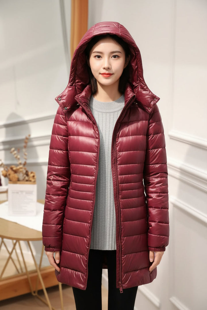Judy | Hooded Quilted Longline Puffer Jacket