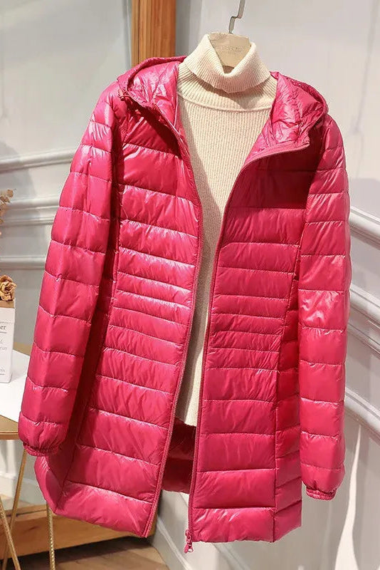 Judy | Hooded Quilted Longline Puffer Jacket