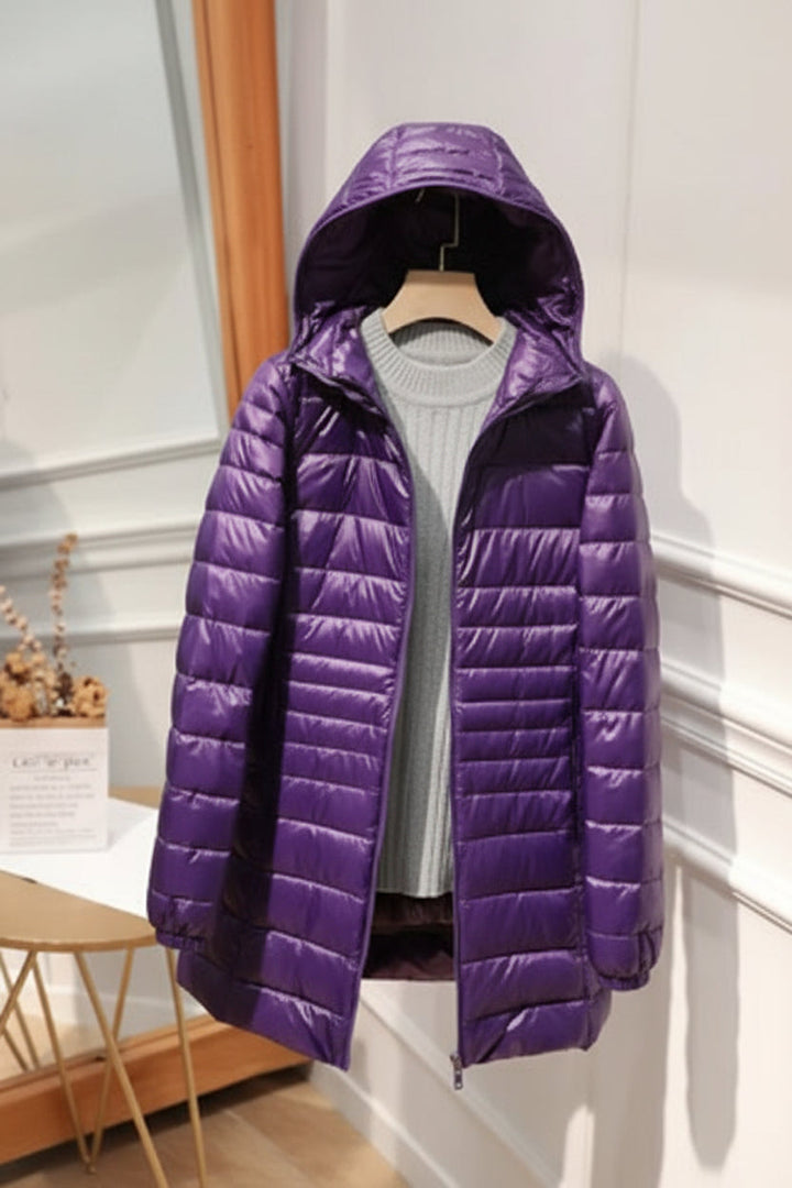Judy | Hooded Quilted Longline Puffer Jacket
