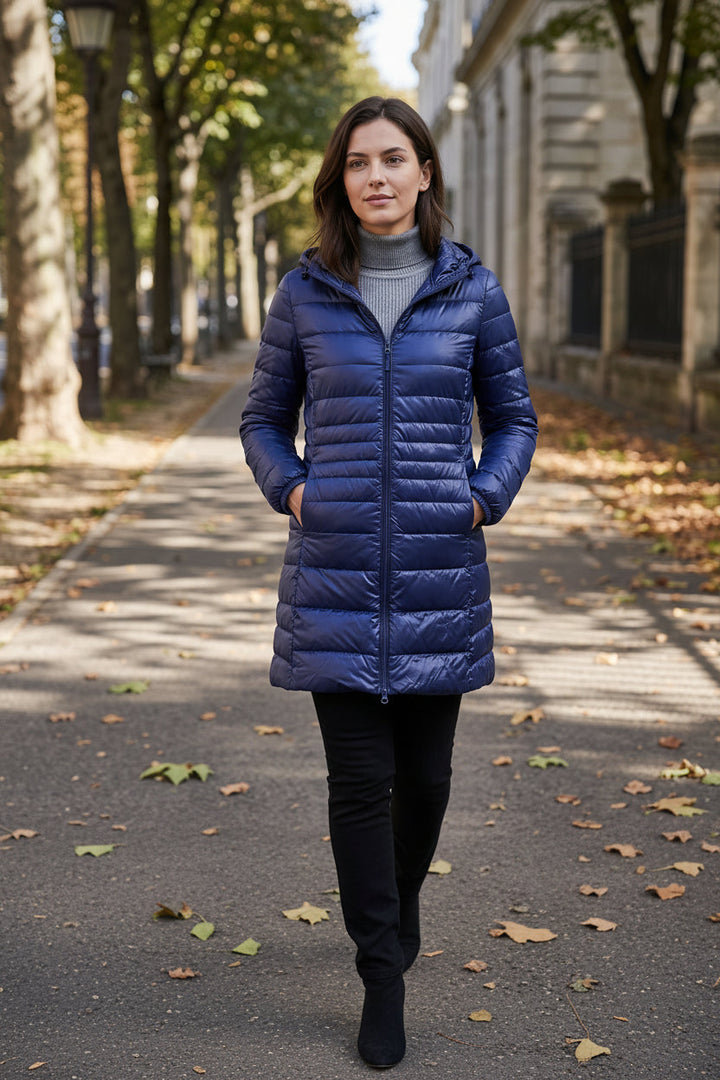 Judy | Hooded Quilted Longline Puffer Jacket