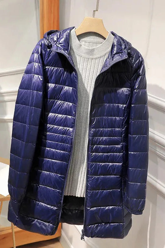 Judy | Hooded Quilted Longline Puffer Jacket