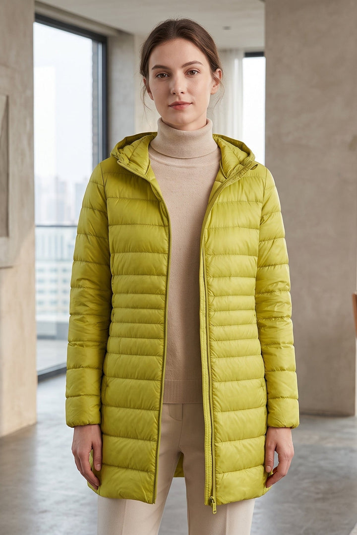 Judy | Hooded Quilted Longline Puffer Jacket