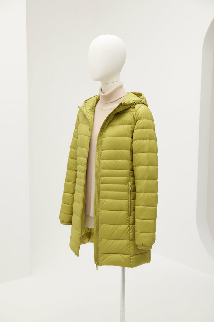 Judy | Hooded Quilted Longline Puffer Jacket