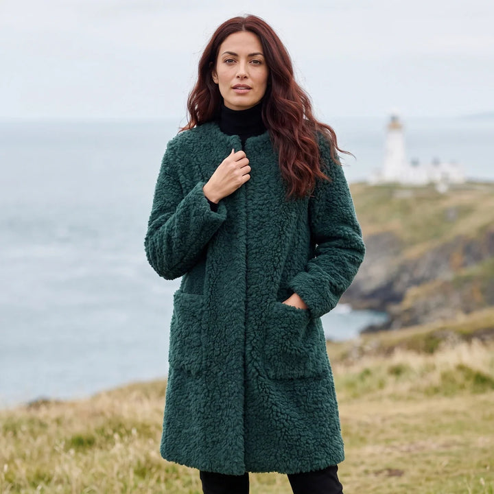 Judy | Relaxed Longline Sherpa Jacket Women