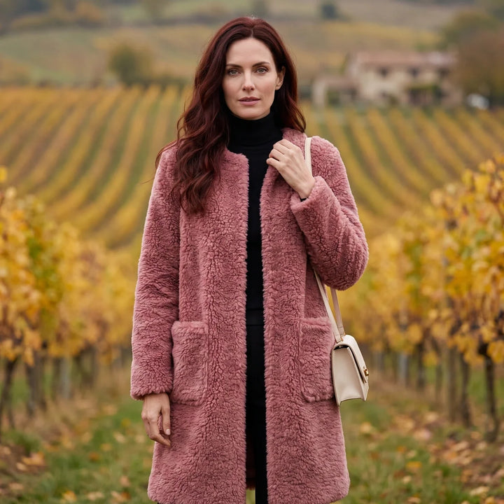 Judy | Relaxed Longline Sherpa Jacket Women