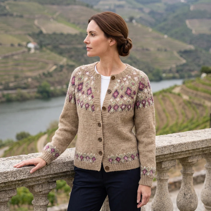 Julia | Classic Fair Isle Christmas Sweater Women Cardigan