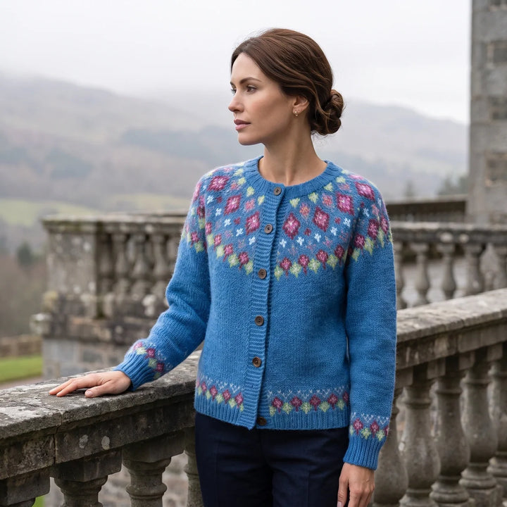 Julia | Classic Fair Isle Christmas Sweater Women Cardigan