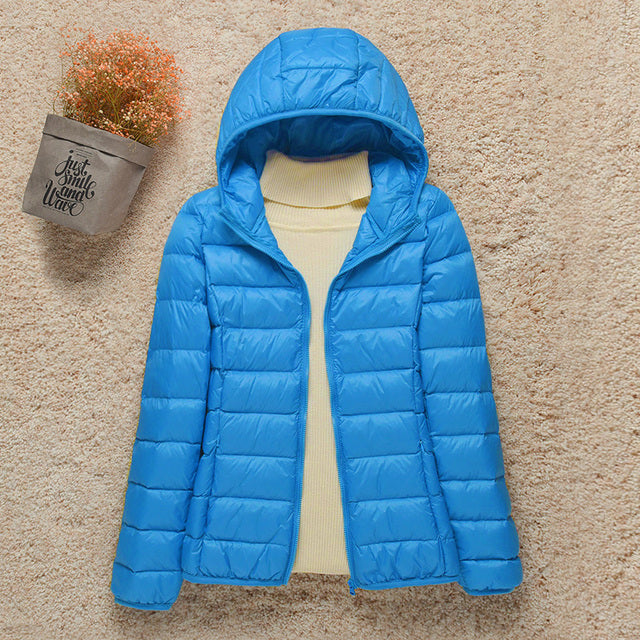 Julia | Classic Lightweight Hooded Puffer Jacket