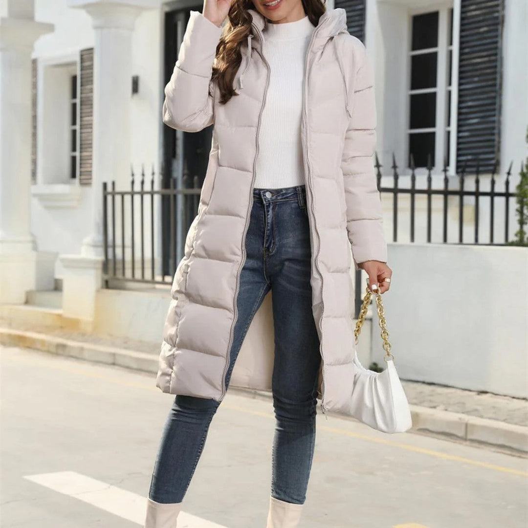 Julie | Classic Long Hooded Puffer Winter Coat