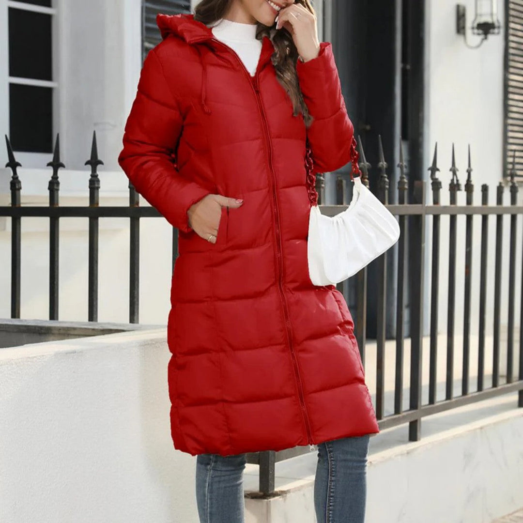 Julie | Classic Long Hooded Puffer Winter Coat