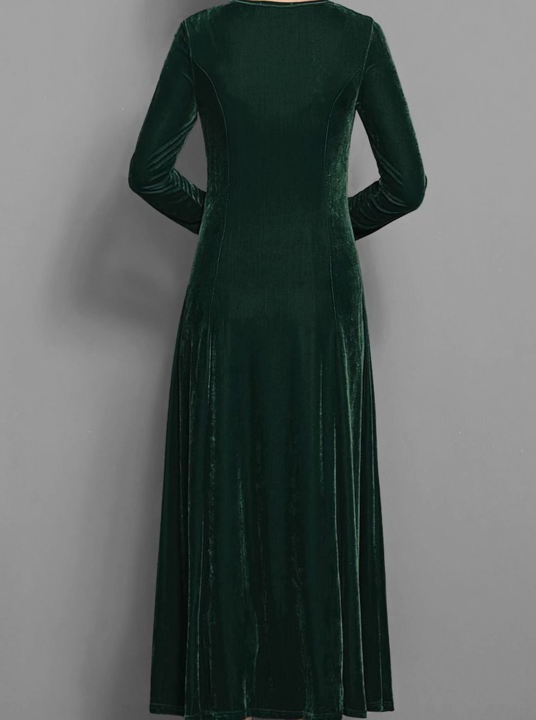 Julie | Effortless Long Sleeve A-Line Maxi Christmas Dress