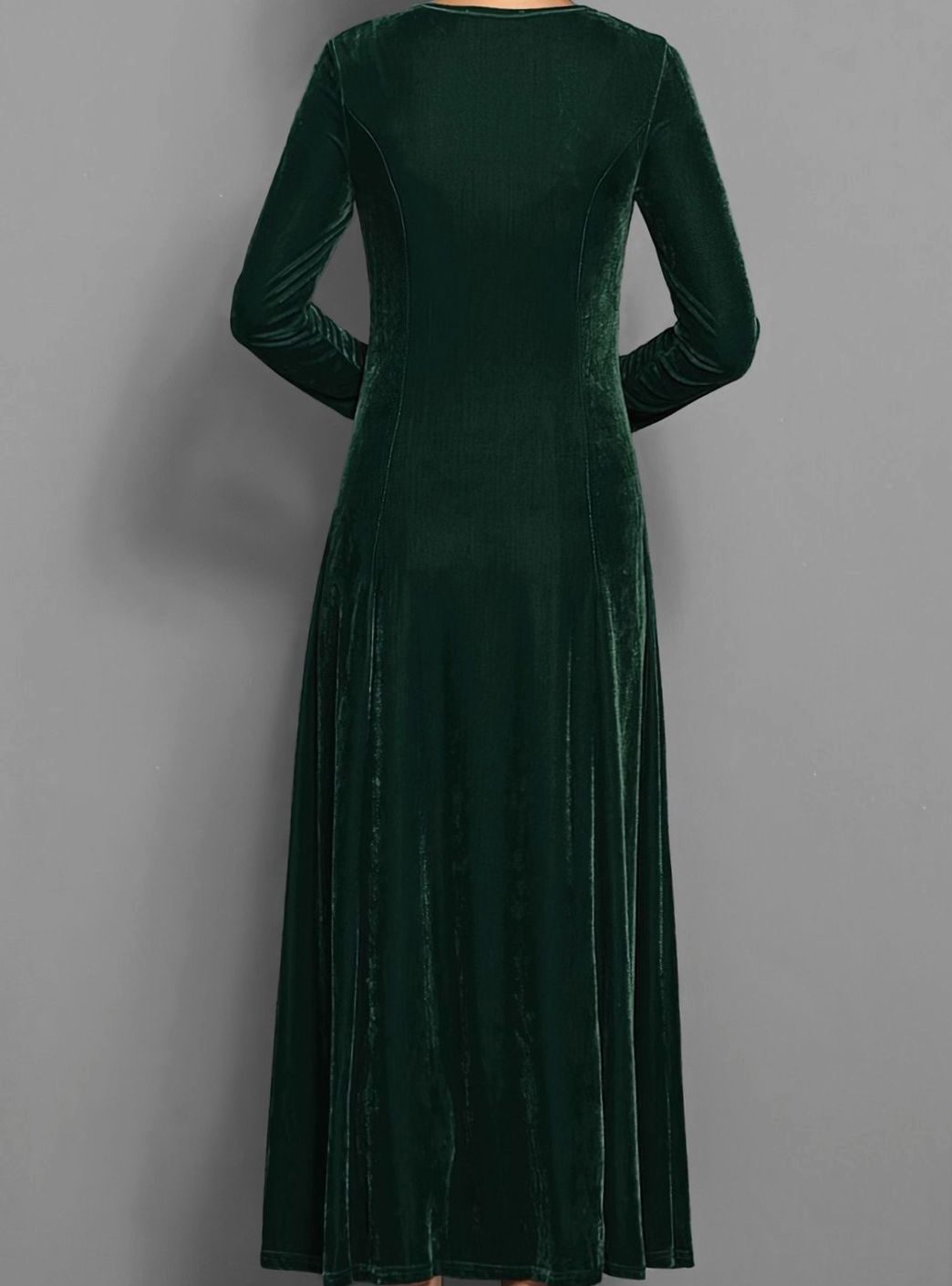 Julie | Effortless Long Sleeve A-Line Maxi Christmas Dress