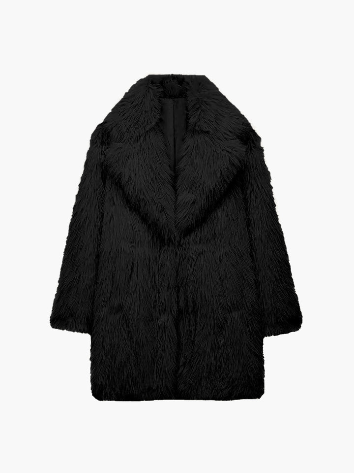 Katherine | Refined Oversized Shaggy Fur Coat