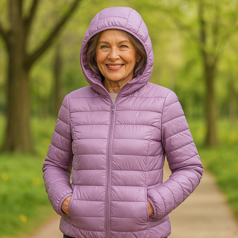 Kathryn | Elegant Hooded Quilted Puffer Jacket