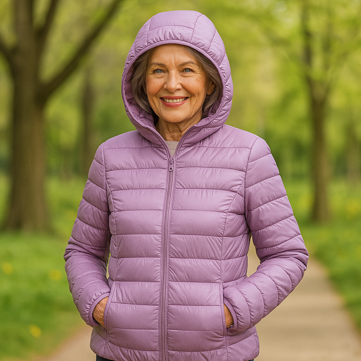 Kathryn | Elegant Hooded Quilted Puffer Jacket