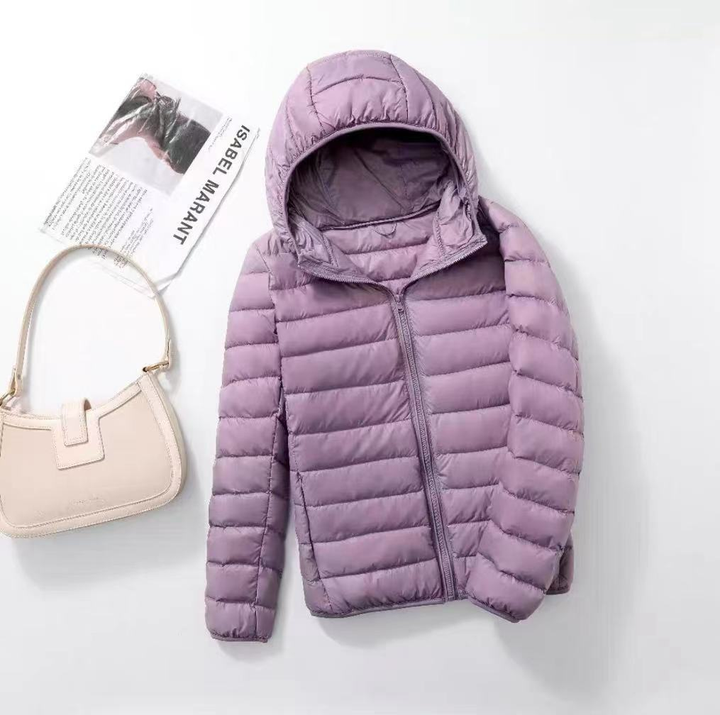 Kathryn | Elegant Hooded Quilted Puffer Jacket