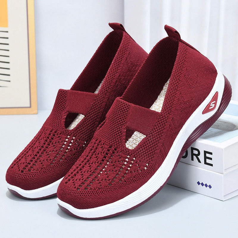 Kathryn | Perforated Slip-On Supportive Walking Shoes