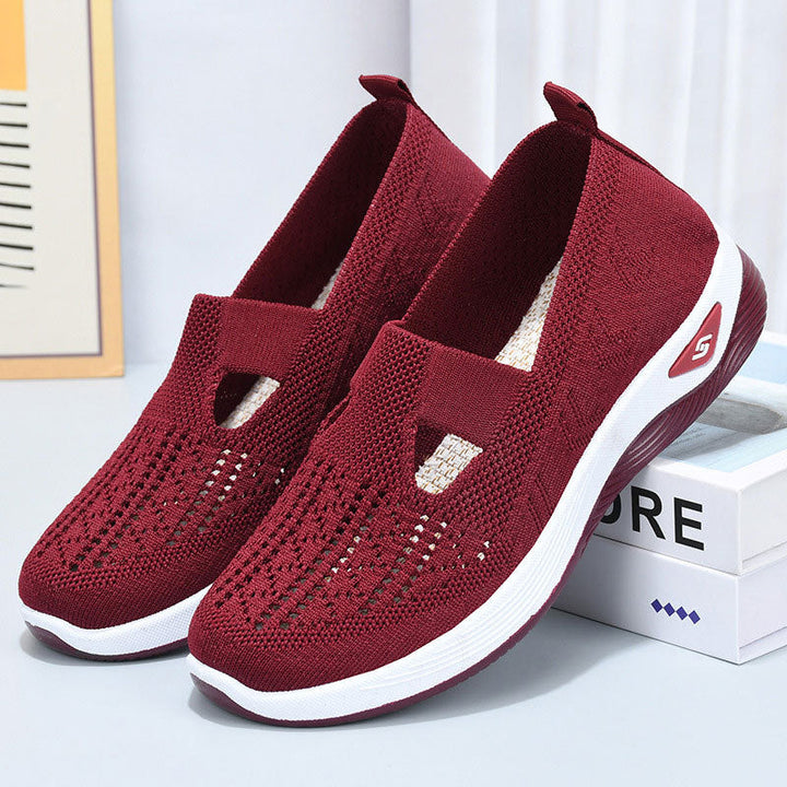 Kathryn | Perforated Slip-On Supportive Walking Shoes
