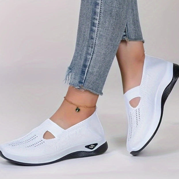 Kathryn | Perforated Slip-On Supportive Walking Shoes