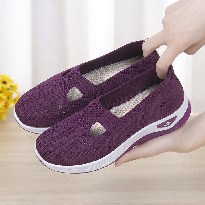 Kathryn | Perforated Slip-On Supportive Walking Shoes