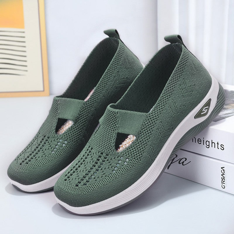 Kathryn | Perforated Slip-On Supportive Walking Shoes