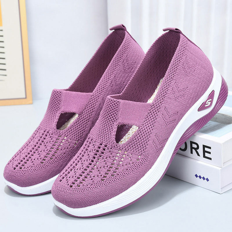 Kathryn | Perforated Slip-On Supportive Walking Shoes
