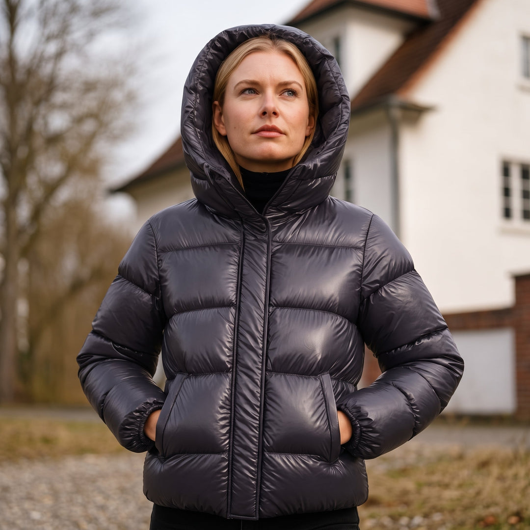 Kathryn | Refined Hooded Quilted Puffer Jacket