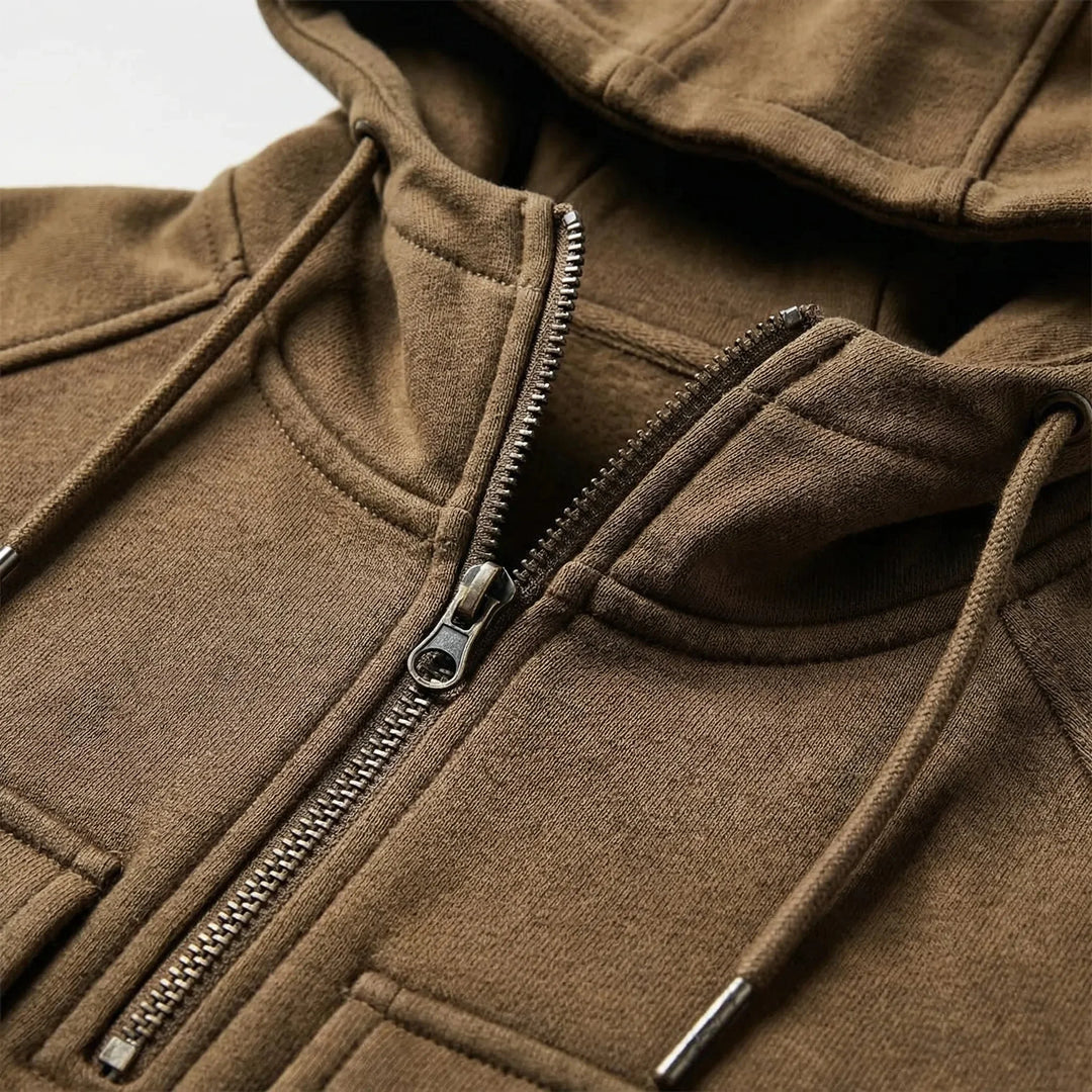 Kevin | Relaxed Half Zip Mens Hoodies with Chest Pockets