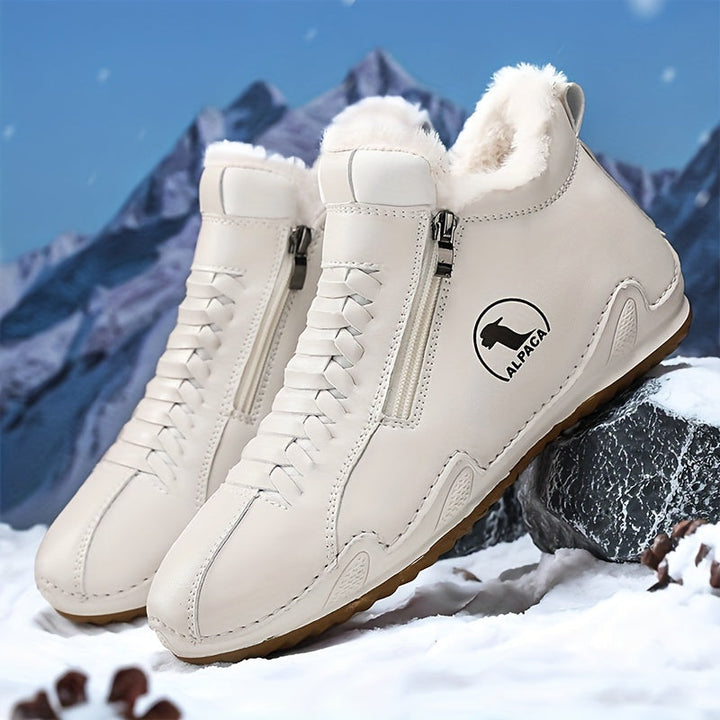 Kimberly | Lace-Up Side-Zip Ankle Snow Boots