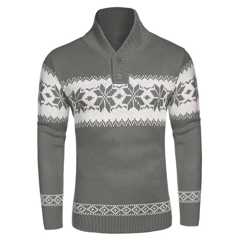 Kyle | Fair Isle Snowflake Mens Christmas Sweater