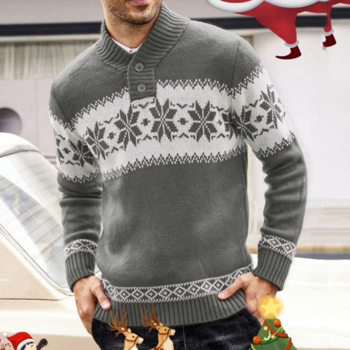 Kyle | Fair Isle Snowflake Mens Christmas Sweater