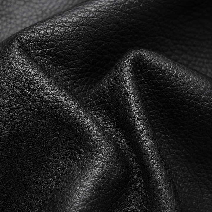 Kyle | Relaxed Cropped Leather Bomber Jacket