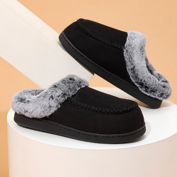Larry | Classic Cozy Fuzzy Moccasin Slippers