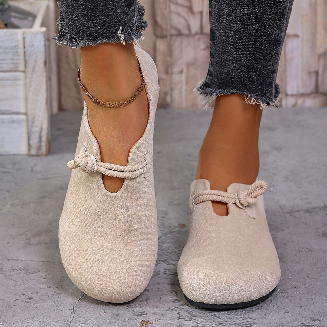 Laura | Cozy Knotted Ballerina Flat Slippers