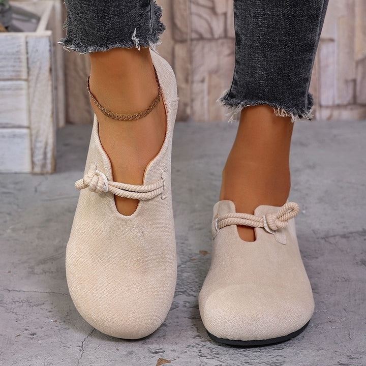 Laura | Cozy Knotted Ballerina Flat Slippers