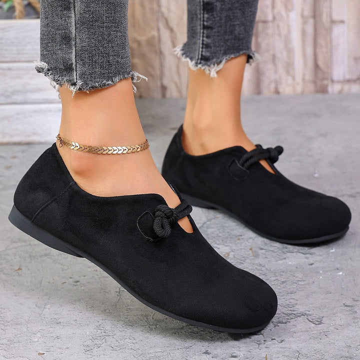 Laura | Cozy Knotted Ballerina Flat Slippers