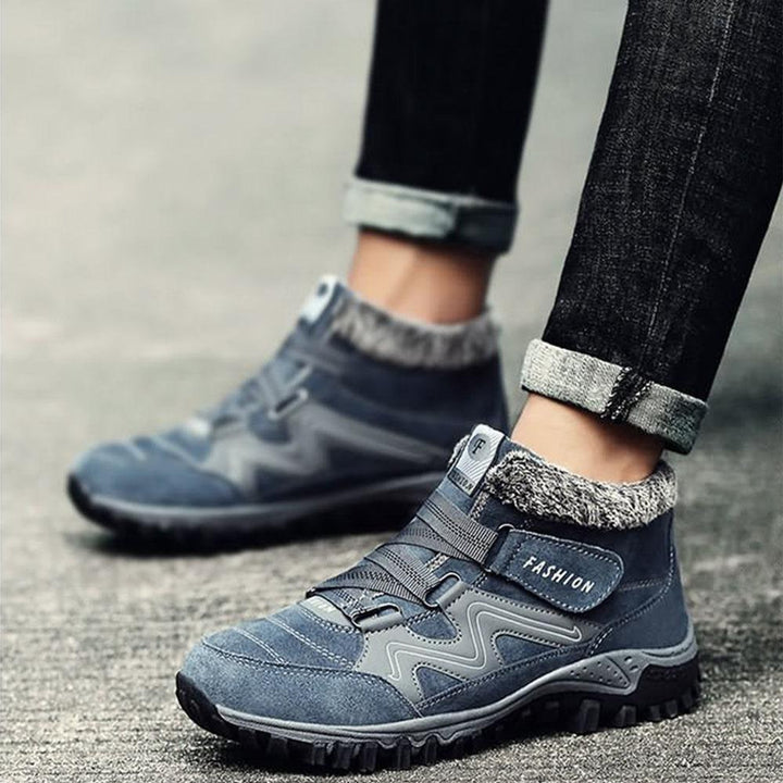 Laura | Plush-Lined Ankle Snow Boots with Straps