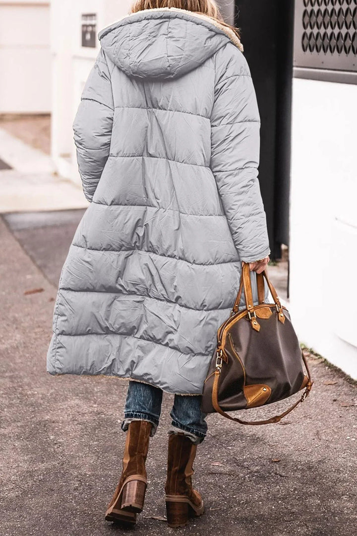 Laura | Refined Reversible Hooded Long Winter Coat