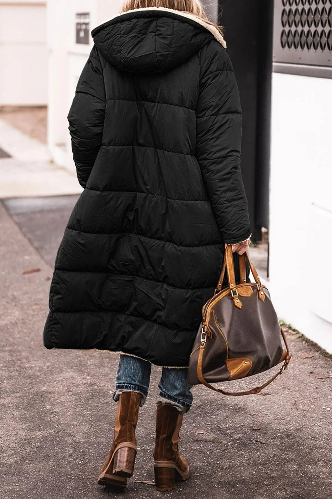 Laura | Refined Reversible Hooded Long Winter Coat