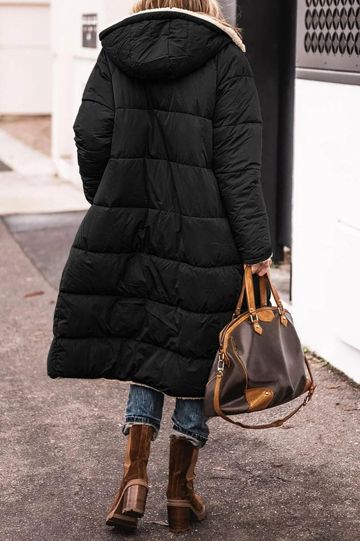 Laura | Refined Reversible Hooded Long Winter Coat