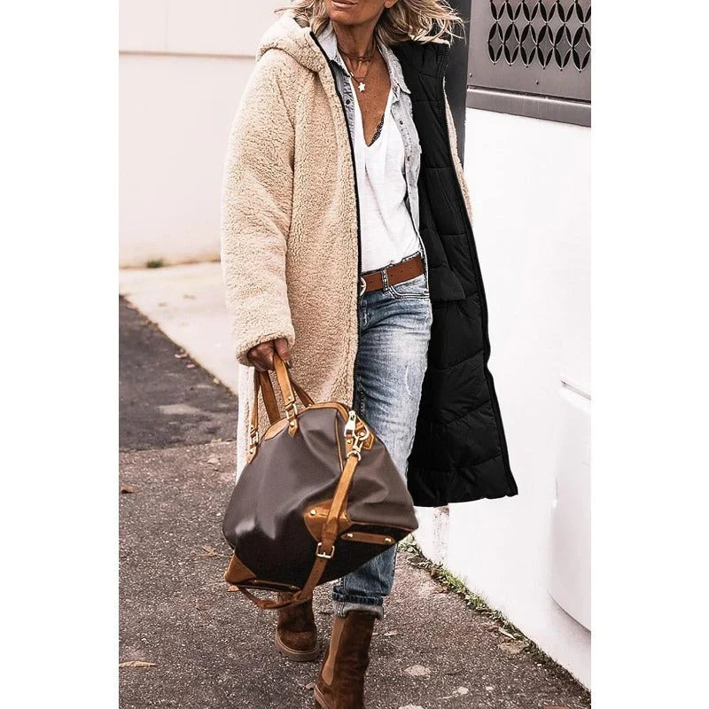 Laura | Refined Reversible Hooded Long Winter Coat