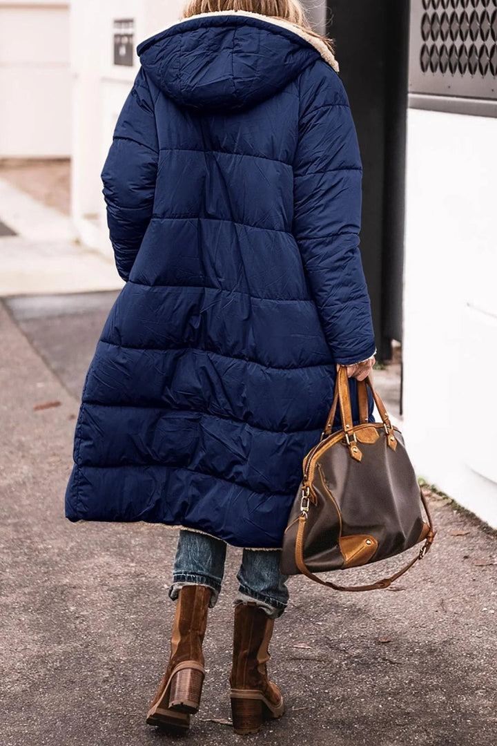 Laura | Refined Reversible Hooded Long Winter Coat