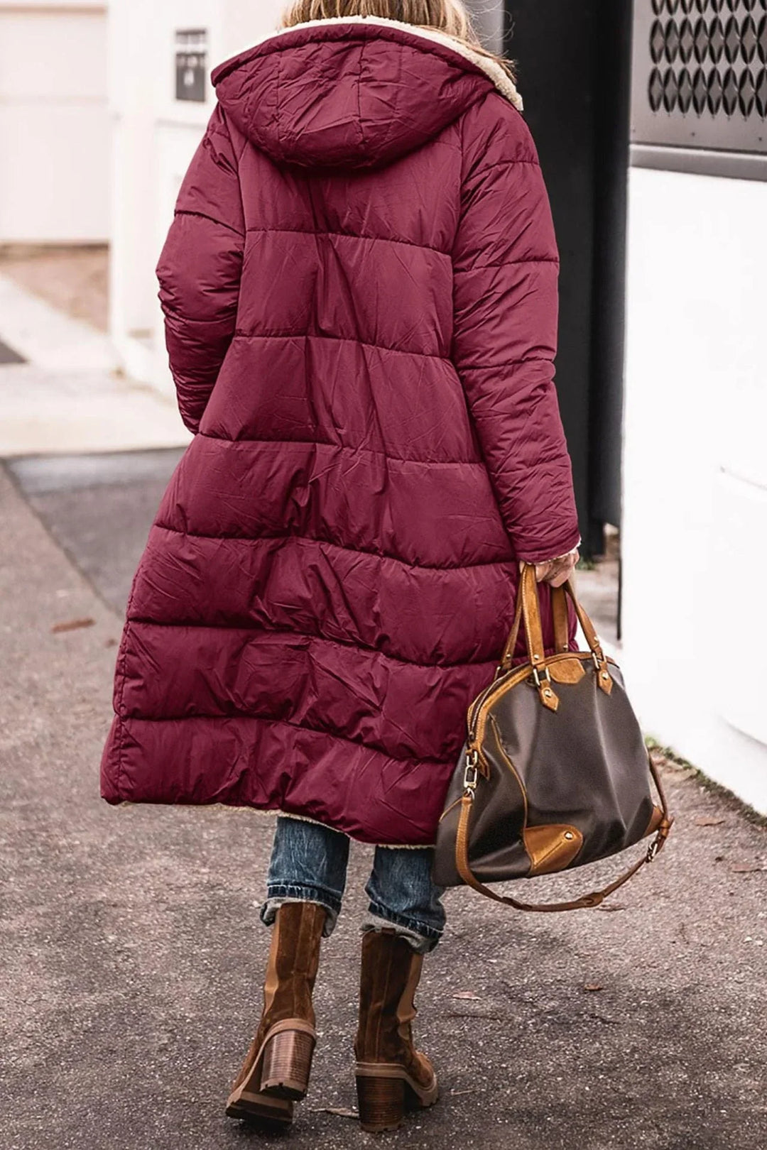 Laura | Refined Reversible Hooded Long Winter Coat