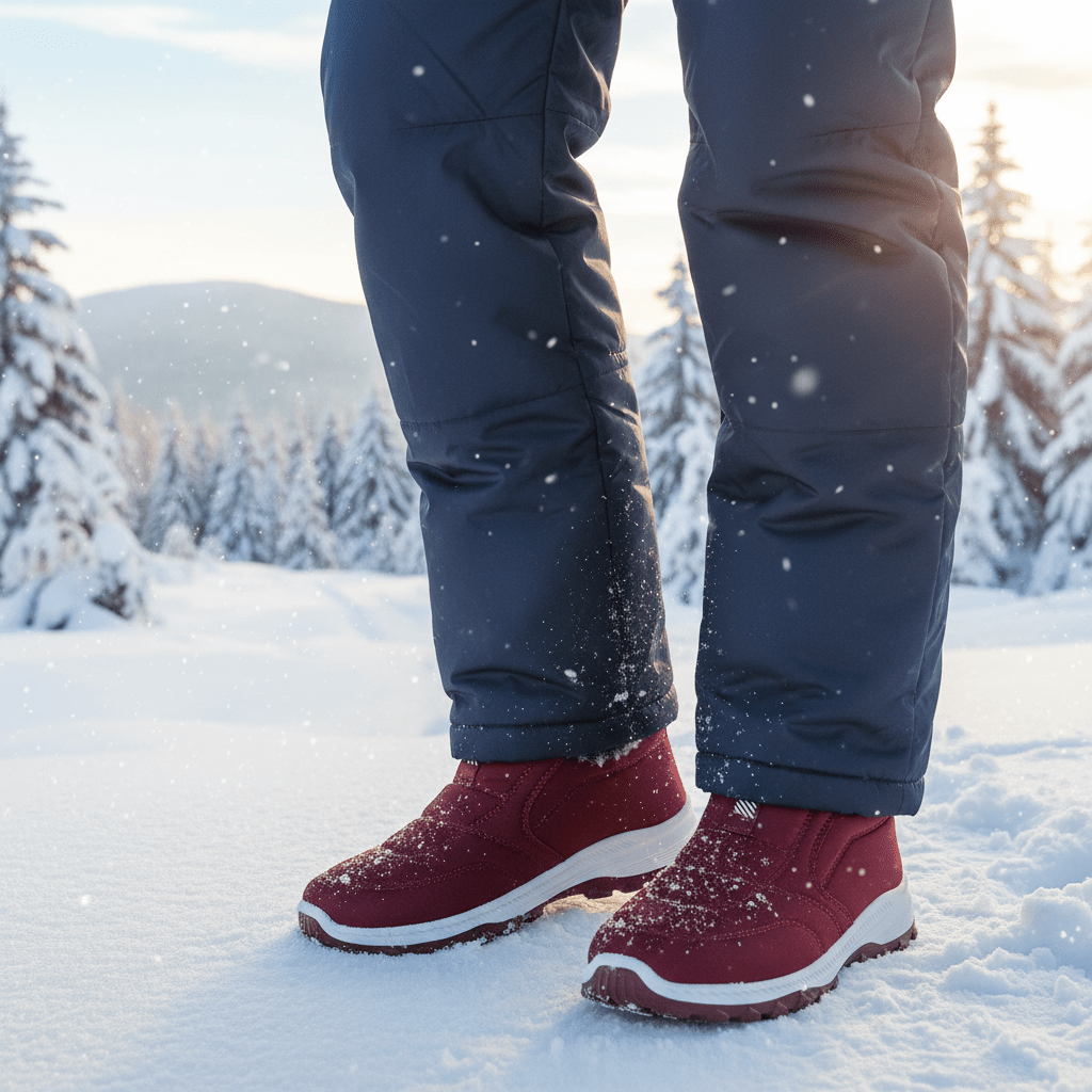 Lisa | Effortless Plush-Lined Slip-On Ankle Snow Boots