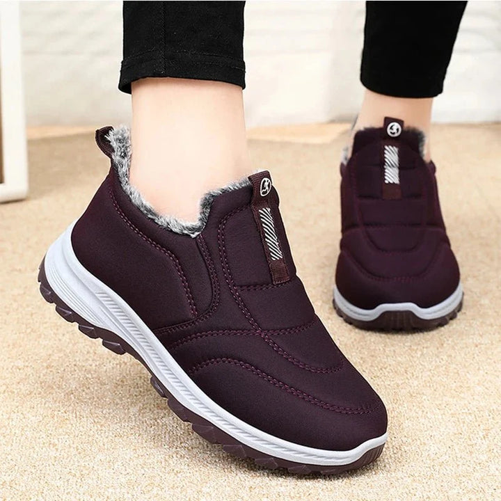 Lisa | Effortless Plush-Lined Slip-On Ankle Snow Boots