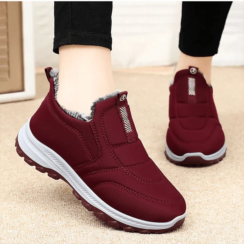 Lisa | Effortless Plush-Lined Slip-On Ankle Snow Boots