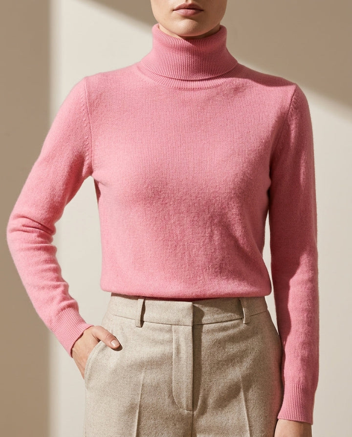 Lisa | Refined Fitted Long Sleeve Turtleneck Sweater